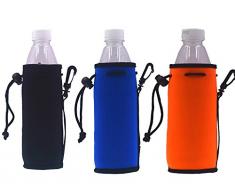 16.9oz Neopren Wasser Flasche Kordelzug Isolator Kühler/Sleeve/Tasche/Coolie/Halterung/huggie- 3 Pack