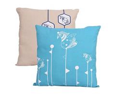 Designer Überwurf Kissen Kissen für Sofa Couch Fällen 2-teilig quadratisch 100% Baumwolle HOME Betten Kissen Zubehör Decor 45,7 x 45,7 cm