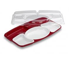 GUILLIN prp5krb Karton Kit Knietablett Prestige 5 Fächer Boden und Deckel, Kunststoff, Mehrfarbig, 42 x 25,4 x 7,5 cm