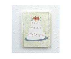 Unbekannt Karen Foster Design Geschenkanhänger Karte 12 x 12 Hochzeitstorte