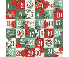 Simple Stories 11311 Weihnachtspapier, 30,5 cm, 2 x 2 Elemente, 5 x 5 cm, Einheitsgröße