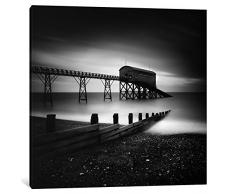 iCanvasART 1 Stück Selsey Sitzbank Rettungsboot Station II Leinwand Kunstdruck Nina Papiorek, 18 x 18/1.5 Depth