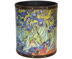 Oriental Möbel can-wst-vang2-a Van Gogh Schwertlilien Abfallkorb