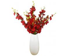 OMYGO Künstliche Orchideen, Seidenblumen, 10 Stück (je 50,8 cm), für Hochzeiten, Festliche Partys, Zuhause, Büro, Dekoration, Vase Nicht im Lieferumfang enthalten