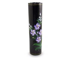 NOVICA 538.558,7 cm Vanda Orchidee lackiert Deko Holz Vase