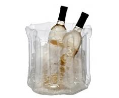 Franmara 9035-BX Flaschenkühler, Kunststoff, aufblasbar, 22,9 cm, transparent