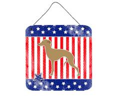 Caroline s Treasures USA patriotische Italienisches Windspiel Wand oder Tür Aufhängen Prints bb3314ds66, Multicolor, 15,2 x 15,2 cm