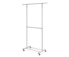 Whitmor Kleiderständer, ausziehbar, 2 Stangen, Chrom