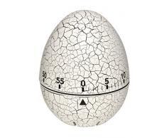 TFA Dostmann Eieruhr Küchentimer 38.1033 mit Craquelé-Lackierung (Weiß)