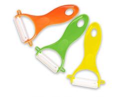 JoysLife Y-Förmige Gemüseschäler, Rot/Gelb/Grün – Set von 3