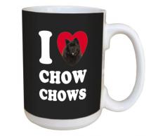 Tree Free Grüße lm45033 I Heart Chow Chow Keramik Becher mit Henkel/, 15-Ounce, schwarz