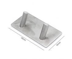 Hunanbang Badezimmer-Regal mit Klebestreifen, kein Bohren auf der Wand, Aluminium, für Shampoo, Zahnpasta, Seife, Küchenregal, Wandhalterung Wall Hanger Xie 2