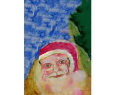 Betsy Drake GT909 Gästetuch mit Weihnachtsmanngesicht