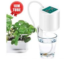 Janolia Automatisches Bewässerungsset, Selbstbewässerungssystem, mit elektronischem Wasser-Timer, 10 m Schlauch, automatisches Tropfbewässerungssystem für Garten, Balkon, Hängekörbe, drinnen und draußen, Topfpflanzen