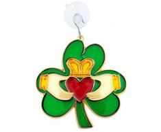 Westman Works Claddagh Sonnenfänger, irisches Kleeblatt, Fensterdekoration