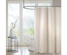 htovila 72 182,9 cm Polyester Mildewproof Wasserdicht Duschvorhang Dekorative Sichtschutz Badezimmer Vorhang mit 12 Haken beige