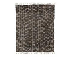 Solo Rugs Boxy Morrocan Shaggy Handgeknüpfter Teppich Marokkanisch 5 X 8 Rose