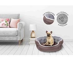 Sogni e capricci Hundebett Enjoy, Braun/Grau, 59X53X18CM, Polyester