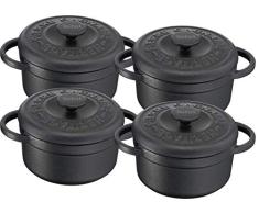 Tefal Heritage Schmortopf aus Stahlguss, rund, Gusseisen, 10 cm / 0,3L