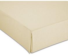 Cardenal Textil Sofabezug glatt Bett 150 cm beige