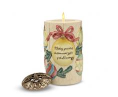 Season of Comfort by Pavilion 05805 Kerzenhalter mit Teelicht, 7,6 x 12,7 cm, zylindrisch, saisonales Gefühl