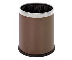 Garcia de Pou rund Raum Papierkorb, 22,5 x 27 cm, Stahl, braun, 22,5 x 22,5 x 27 cm