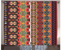 Retro Vorhänge von ambesonne, Floral gewirbelt Branches on Grunge Brick Wand in Pastelltönen Illustration, Wohnzimmer Schlafzimmer Fenster Drapes 2 Panel Set, Light Pink Burgund, Textil, Mehrfarbig 2, 108W x 90L