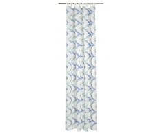 Deko Trends Schlaufenschal, Stoff, wollweiß-blau-türkis, 245x140x245 cm