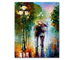 LIUDAO DIY Ölgemälde, Malen Nach Zahlen Kit 40,6 x 50,8 cm mit Pinsel und Acryl Pigment für Erwachsene Jungen Mädchen (Love Wasser City) Frameless Lovers