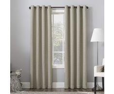 Sun Zero Baxter Theater Grade Extreme 100% Blackout Vorhang, Stone Beige, 52 x 95