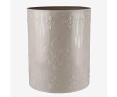 Better & Best Papierkorb, Blume, aus Metall, emailliert, 25 x 25 x 32 cm, Einheitsgröße