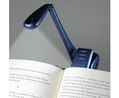 Clip-On Booklight - Blau - Leselampe: Ultrahelles LED Leselicht mit Clip