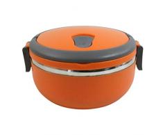 StarCrafts Stackable Bento Stainless Steel Lunch Box (One-Layer, Orange) by StarCrafts