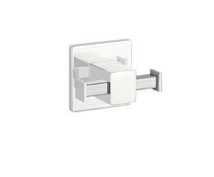 WENKO 23511100 Express-Loc Wandhaken Duo Formia - Handtuchhaken, Kleiderhaken, Badhaken, Küchenhaken, Befestigen ohne bohren, 7 x 5.5 x 4 cm, Glänzend