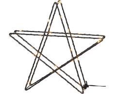 Star Dekoleuchte, Metall, Schwarz