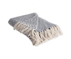 DII Rustikal Farmhouse Baumwolle Diamant Decke/Überwurf mit Fransen für Stuhl, Couch, Picknick, Camping, Strand, & den täglichen Gebrauch, 127 x 152,4 cm – doppelt Diamant Mineral Doppelter Diamant stone