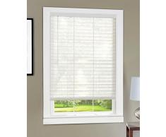 Achim Home Furnishings Licht Wetterfahne 2 Lamelle Rollo, 30 von 64 Zoll, Weiß