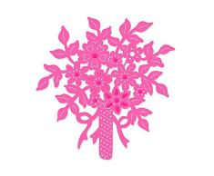 Sweet Dixie Blumenstrauss Stanze, Metall, Grau, 20.2 x 12.8 x 0.8 cm