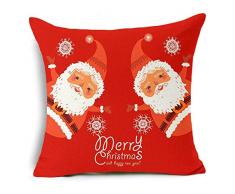 ofloral Santa Schneemann Weihnachten Dekoration Baumwolle Leinen Kissen Fall bequem Sofa Festival Kissenbezug Home Dekoration kissenrollen Weihnachten Neues Jahr Geschenk 37