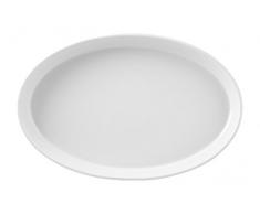H+H Tafel Hotelware Auflaufform oval, Porzellan, Weiß, 45 x 29 x 6 cm