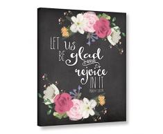 ArtWall Jo Moutons Let Us Rejoice Gallery Wrapped Canvas Print, 14 x 18