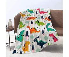 Lmorey Animal Decke, Holzwolf, Hochformat, gefährlicher Wolf mit gelben Augen, super weiche Überwurfdecke für Bett, Couch Sofa, leicht, Reisen, Camping, 152,4 x 203,2 cm, Überwurfgröße für Kinder, Jungen und Mädchen 60x80 Inches Dinosaurier