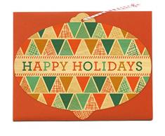 Night Owl Paper Goods Weihnachtskarte aus echtem Holz