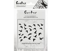 Crafty Individuals CI-478 Stempel aus Gummi, unmontiert, 13,3 x 3,77 cm, Weihnachtsengel der Liebe