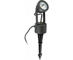 LED Strahler BILBAO 2 graphit 7W mit Spieß IP65
