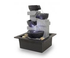 Zimmerbrunnen Tischbrunnen Dekobrunnen FoQuadrato mit Led 10863