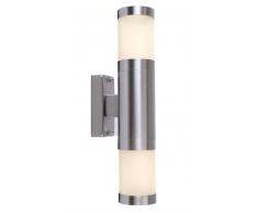 Außenwandleuchte Zilly III Up & Down silber 310mm GU10