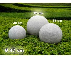 Kugelleuchte Gartenkugel GlowGranite 47cm 10222