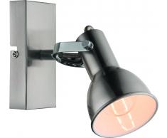 Wandleuchte Deckenleuchte Fargo silber Metall 1xE14 Relektor dreh- und schwenkbar