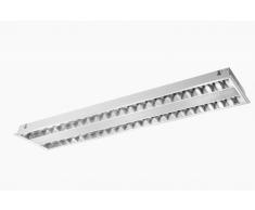 LED Raster Einbauleuchte, 4000 K, 40 W, 308x1245 mm, IP 20